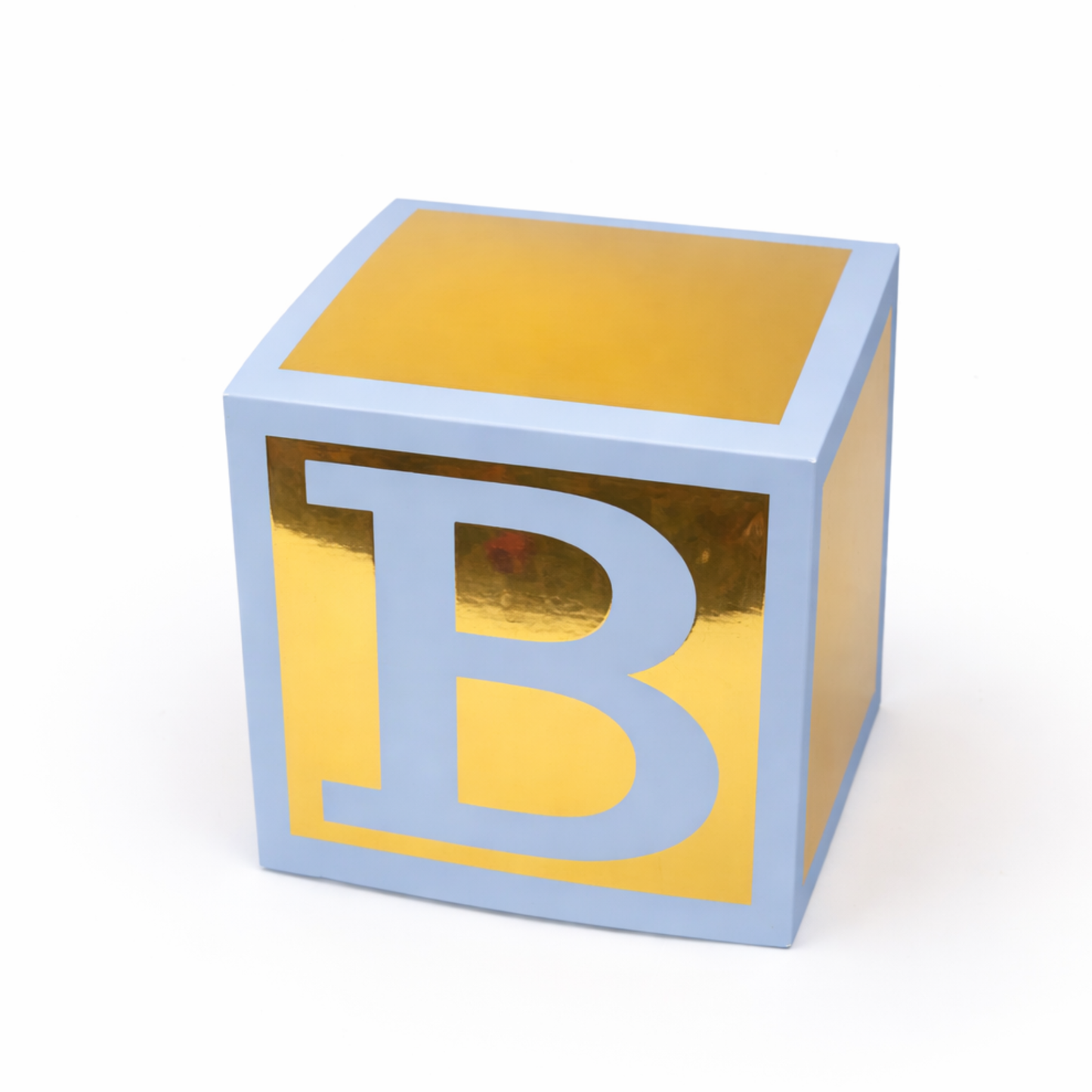 Baby Blue Centerpiece Baby Shower Gender Reveal 7x7 Table Decor