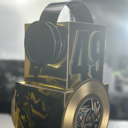 Customizable 90s Hip-Hop Themed Centerpiece - 18" Tall Handcrafted Party Decor
