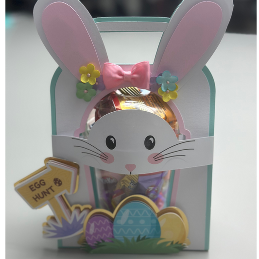 Easter Bunny Dome Cup Holder Party Favor SVG | Cute Easter Party Favors for Kids| Digital Download| 12oz Cup Party Decoration | Bunny SVG