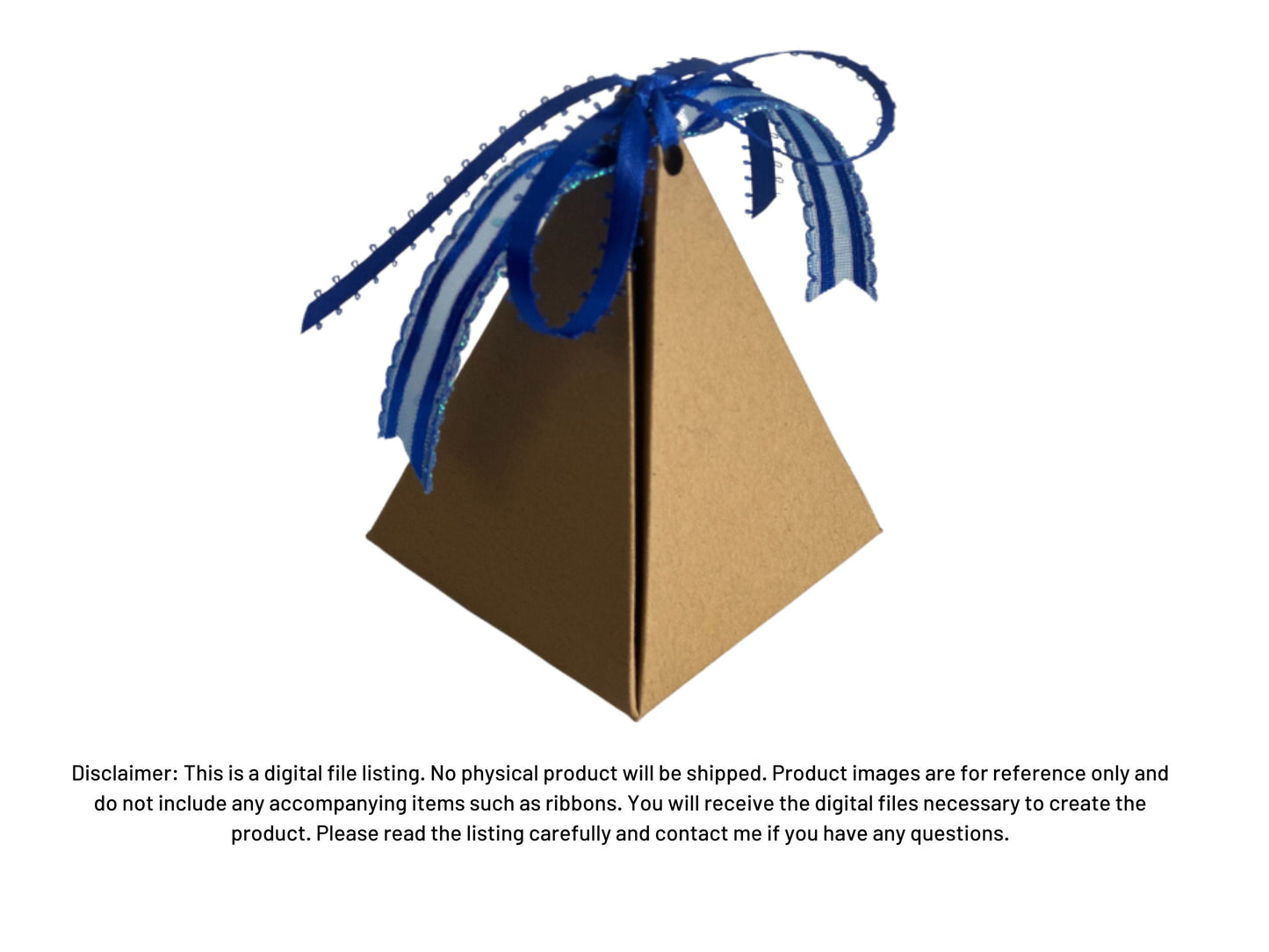 Pyramid Gift Box Template | Wedding Favor & Candy Box | Template Favor Box| Triangle Box | Triangle Box Template |SVG | Favor Box Svg