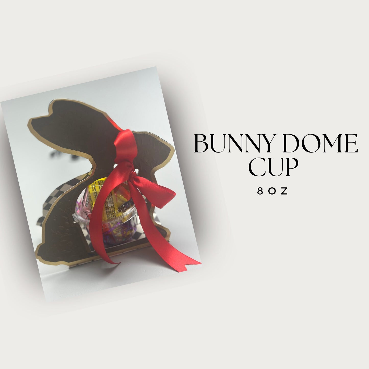 Easter Bunny Dome Cup Holder Party Favor SVG | Cute Easter Party Favors for Kids| Digital Download| 8oz Cup Party Decoration | Easter SVG