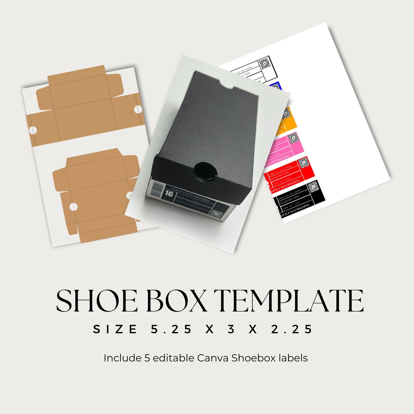 Shoe Box Template | Mini Shoe Box | Shoe Box Label Svg | Cricut Cut Files | Sneaker Box Template Svg | Party Favors Box | Diy Favor Box