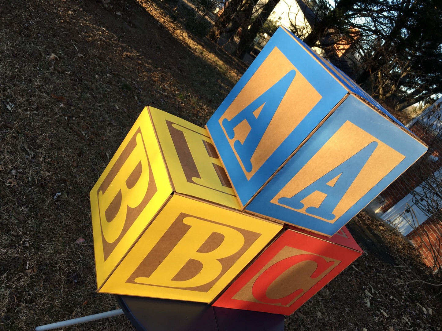 Large ABC Blocks , Birthday Blocks, Party Decorations Birthday Party Centerpiece, Large ABC Blocks and Number Block,