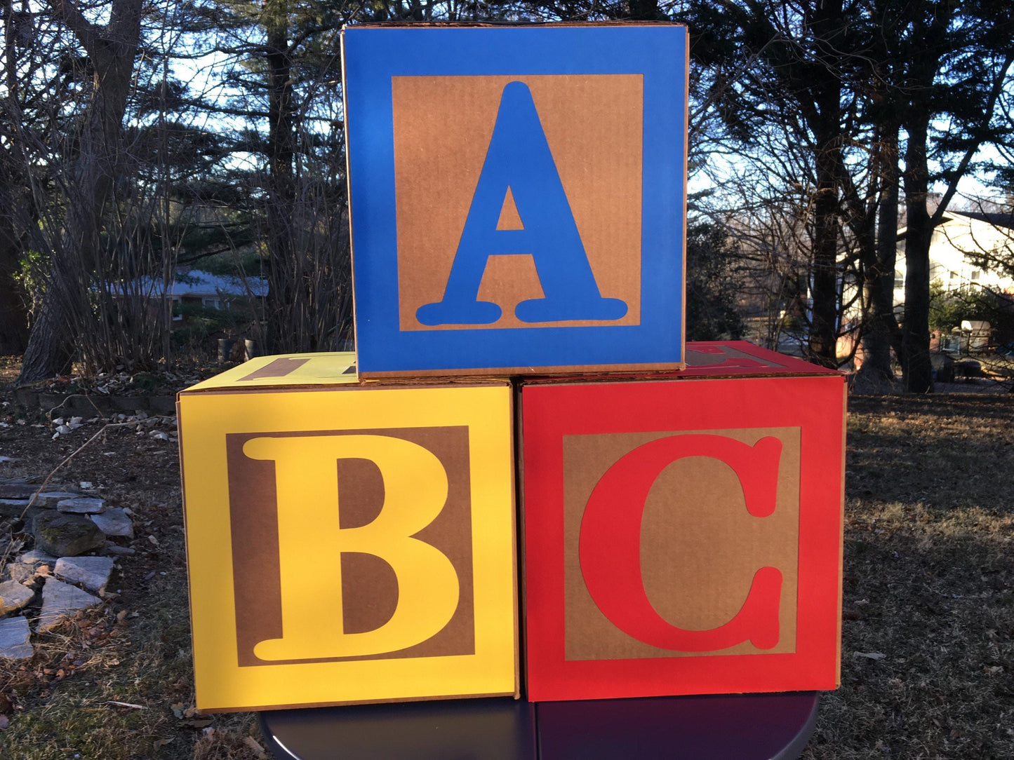Large ABC Blocks , Birthday Blocks, Party Decorations Birthday Party Centerpiece, Large ABC Blocks and Number Block,