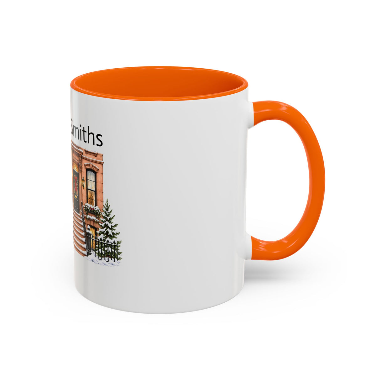 Cozy Brownstone Christmas Mug