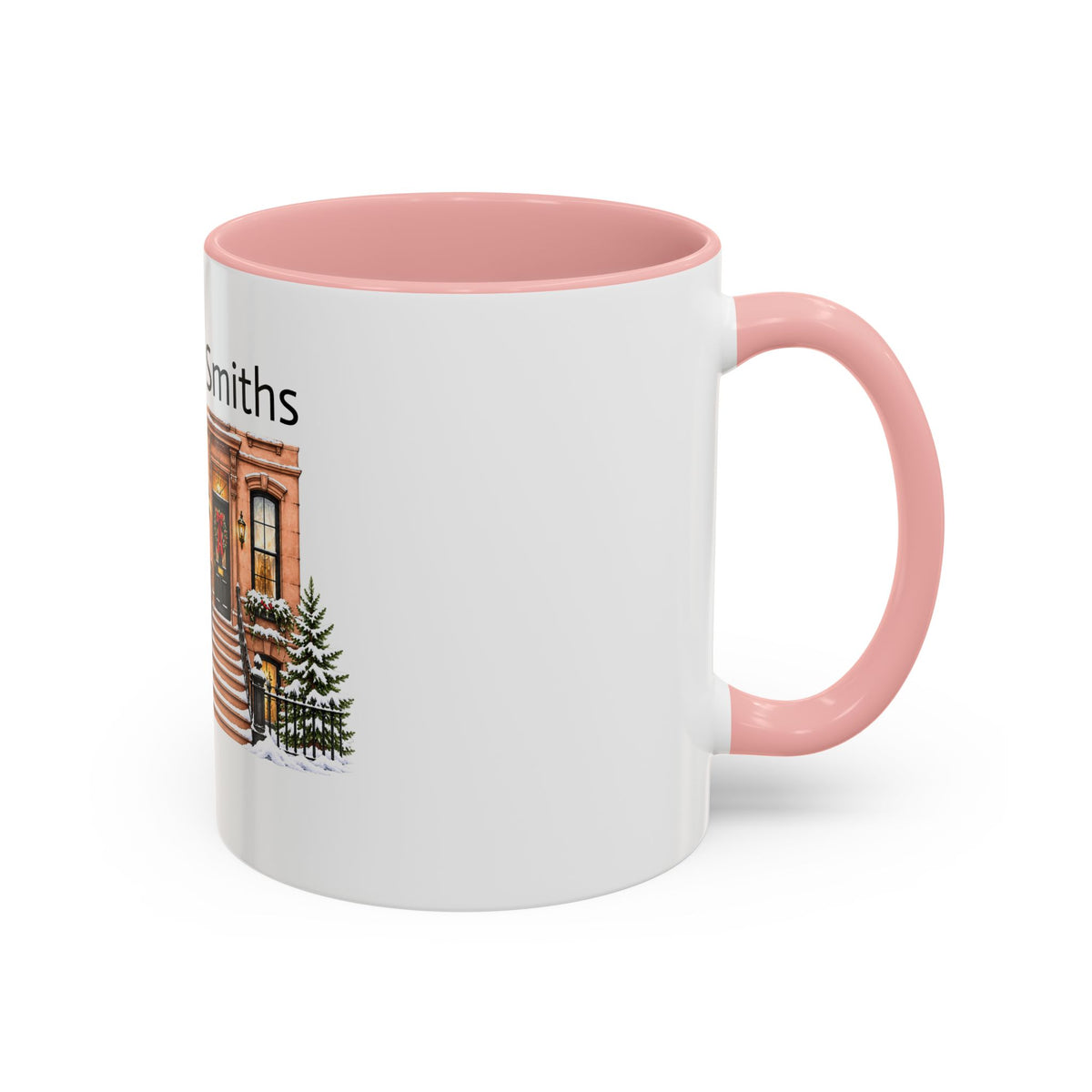 Cozy Brownstone Christmas Mug