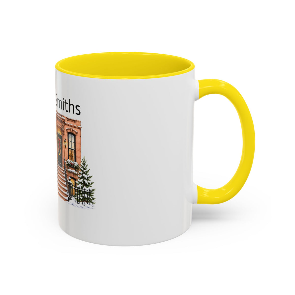 Cozy Brownstone Christmas Mug