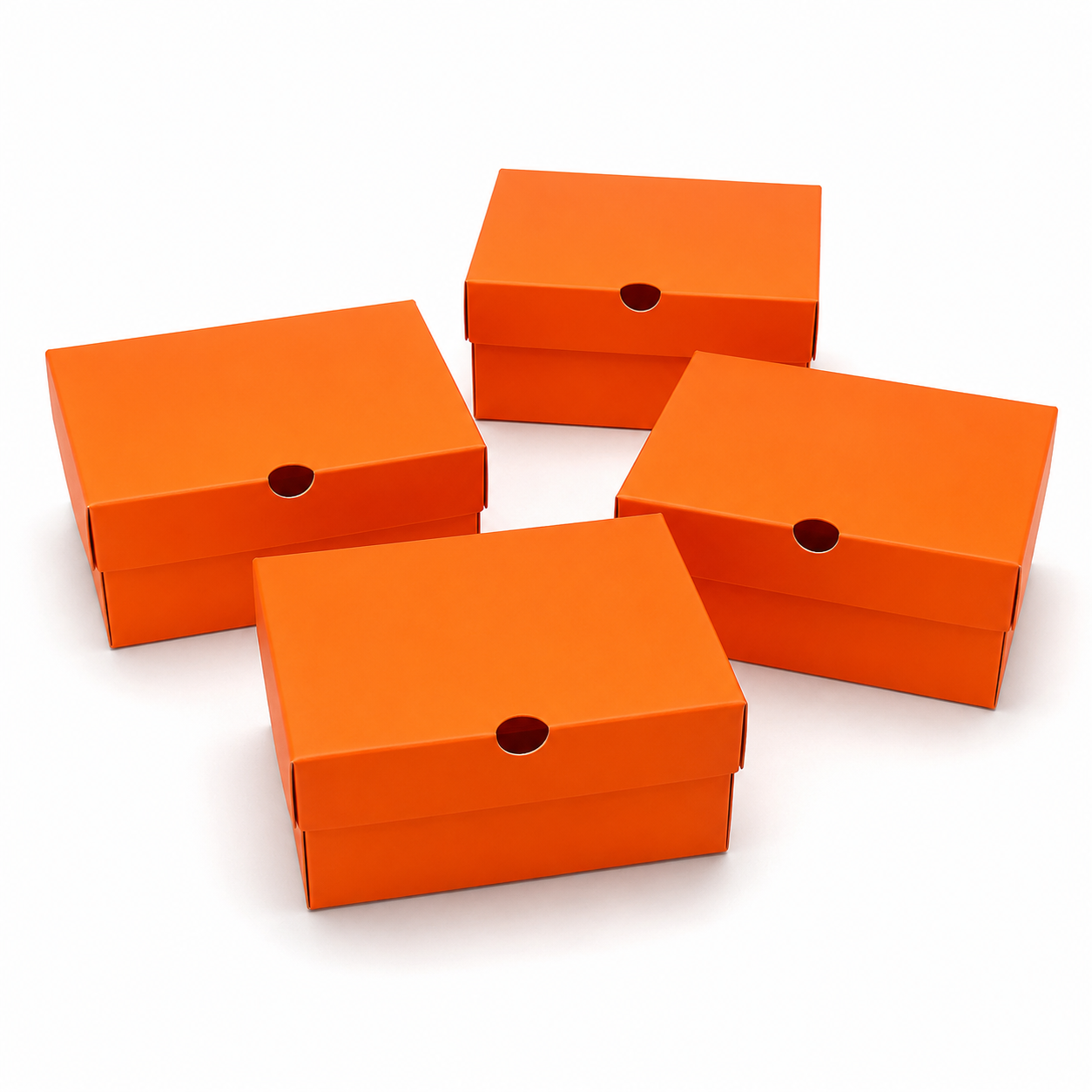 Orange Sneaker-Style Shoe Box Party Favors – Pack of 6