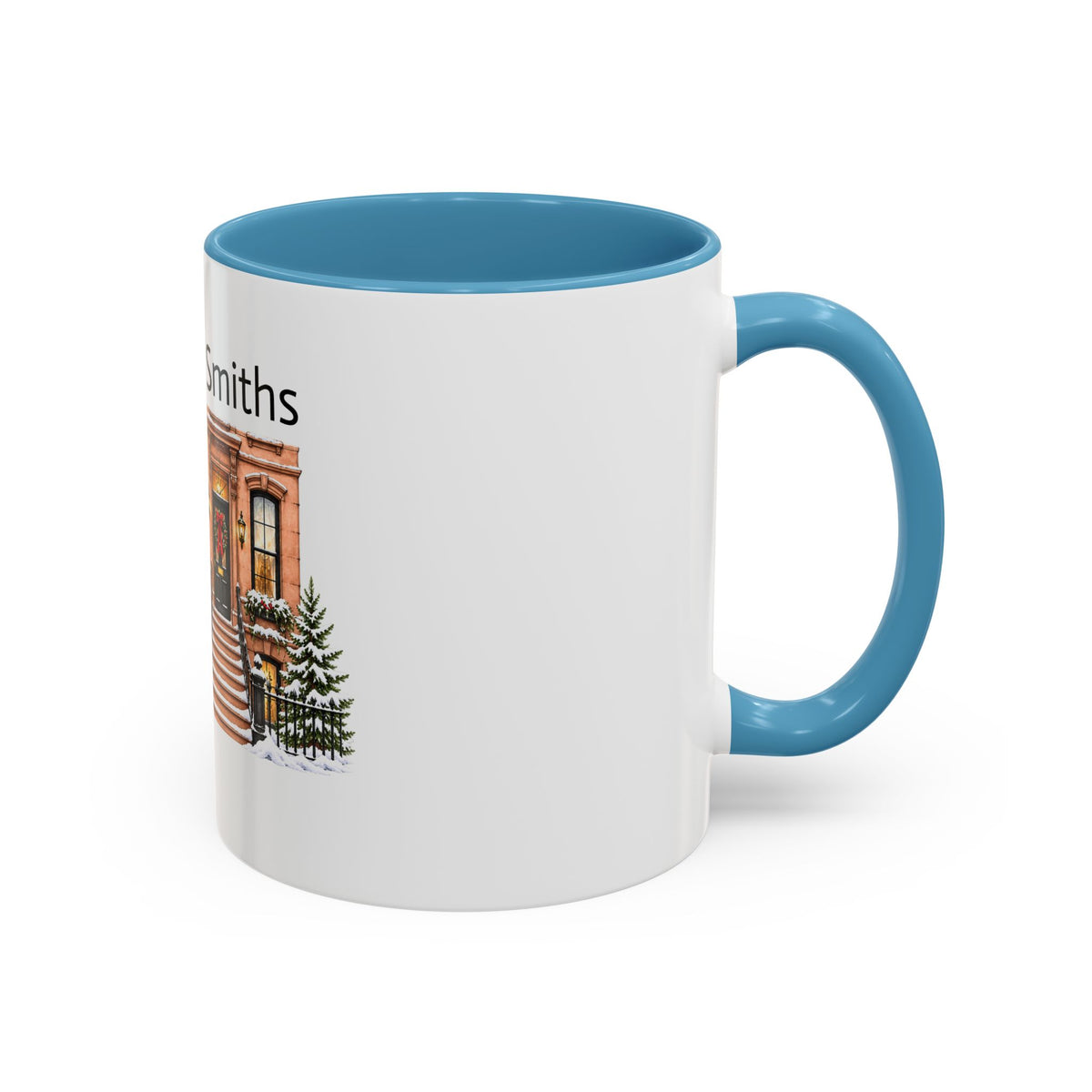 Cozy Brownstone Christmas Mug