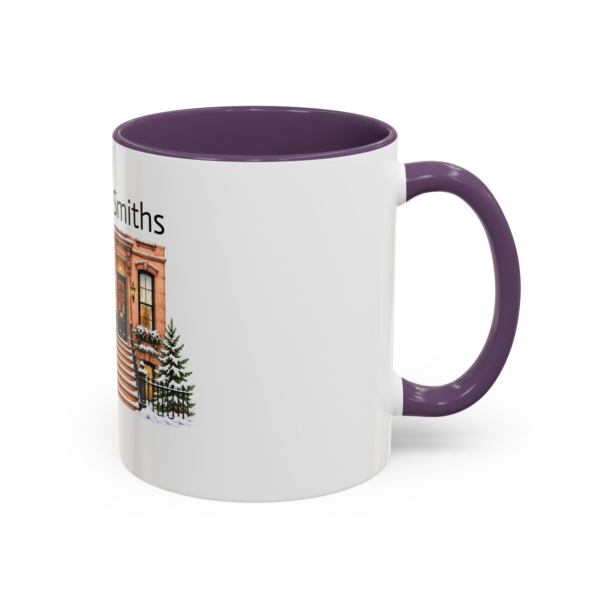 Cozy Brownstone Christmas Mug
