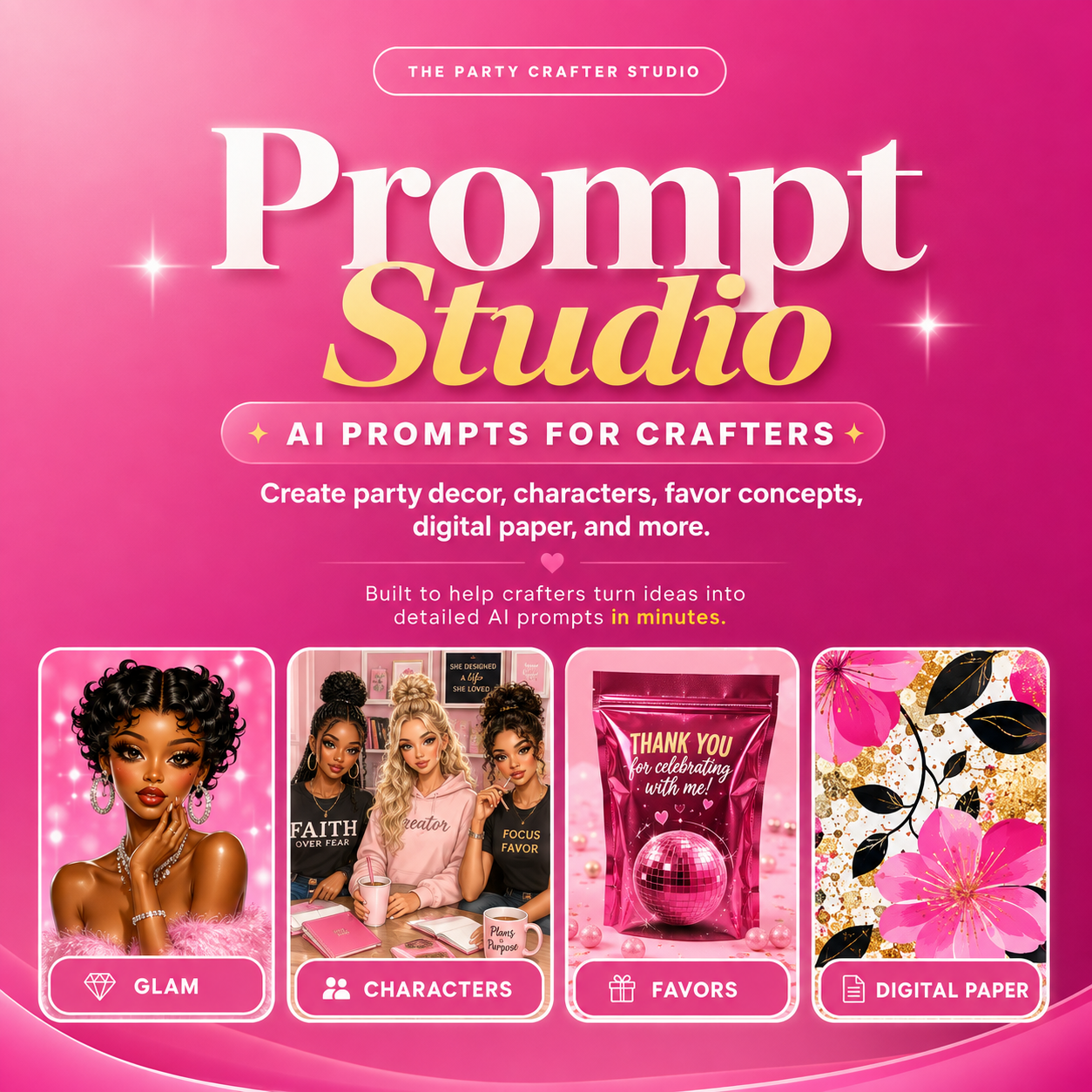 Prompt Studio Founding Member Access – AI Prompts for Crafters