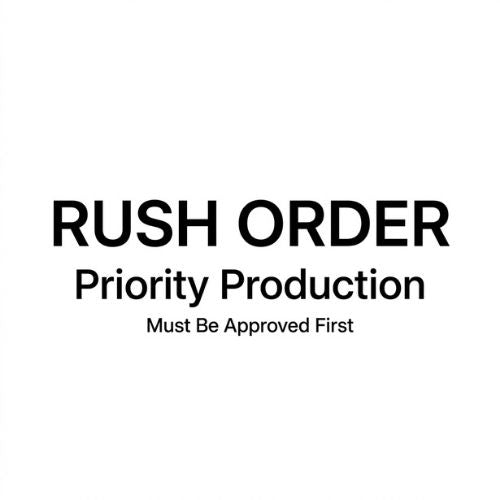 Rush order fee for priority production on custom party decor orders